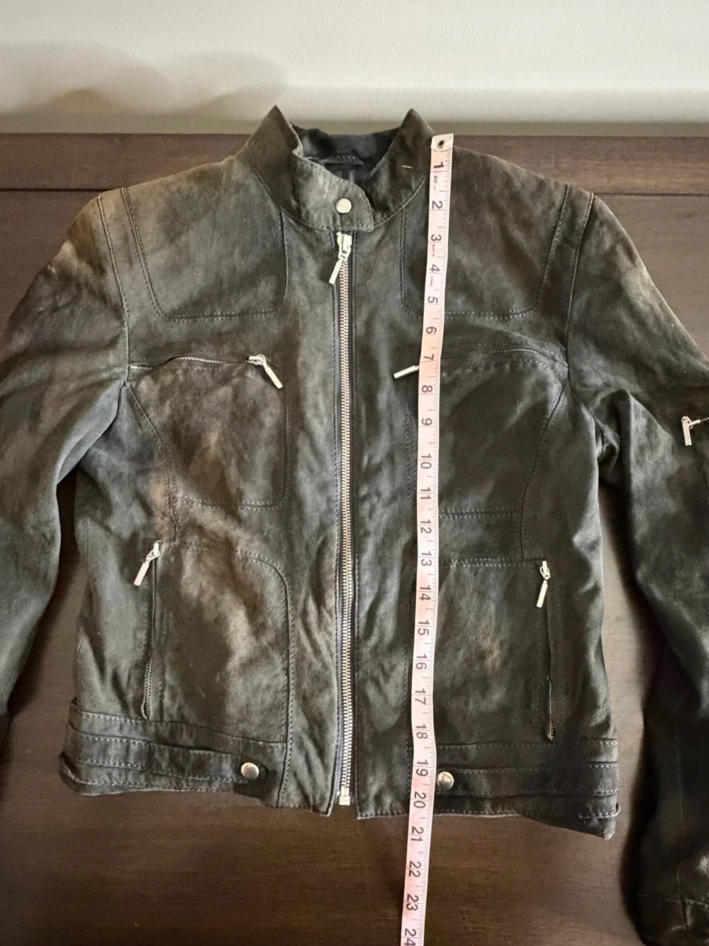ARMA Genuine Leather Moto Jacket Black EU 36